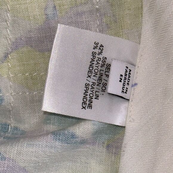 TANYA TAYLOR Womens Size 6 Avery Linen-Blend Pant - Picture 10 of 12